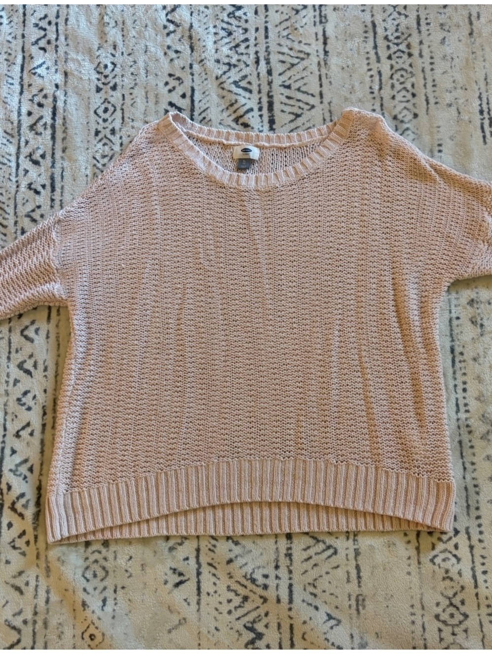 Old Navy Light Pink Knit Sweater XL